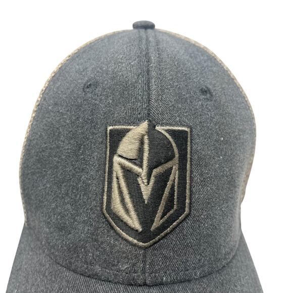 Vegas Golden Knights Hat 47 Brand Stretch Fit Men's Grey Mesh Back - Picture 7 of 9